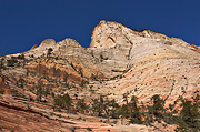 The East Temple in profile - Zion National Park