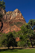 A view of Lady Mountain from Zion Lodge - Zion National Park