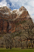 Lady Mountain with a dusting of snow - Zion National Park